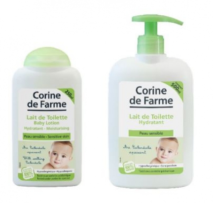Lait de toilette hydratant pour bébé - Corine de Farme®