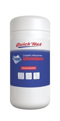 Lingettes nettoyantes bureautique Quicknet