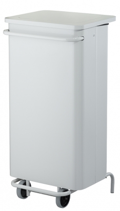 Poubelle mobile à pédale de 110 L