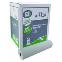 Draps d'examens pure pate blanche gaufrée collée