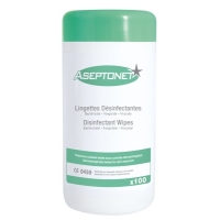 Lingettes nettoyantes désinfectantes pour mains, surfaces et objets ASEPTONET