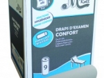 Draps d'examens pure pate blanche gaufrée collée